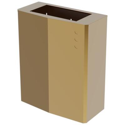 EVO Wall Mounted Bin with Removable Lid Polished Gold Stainless Steel 23L